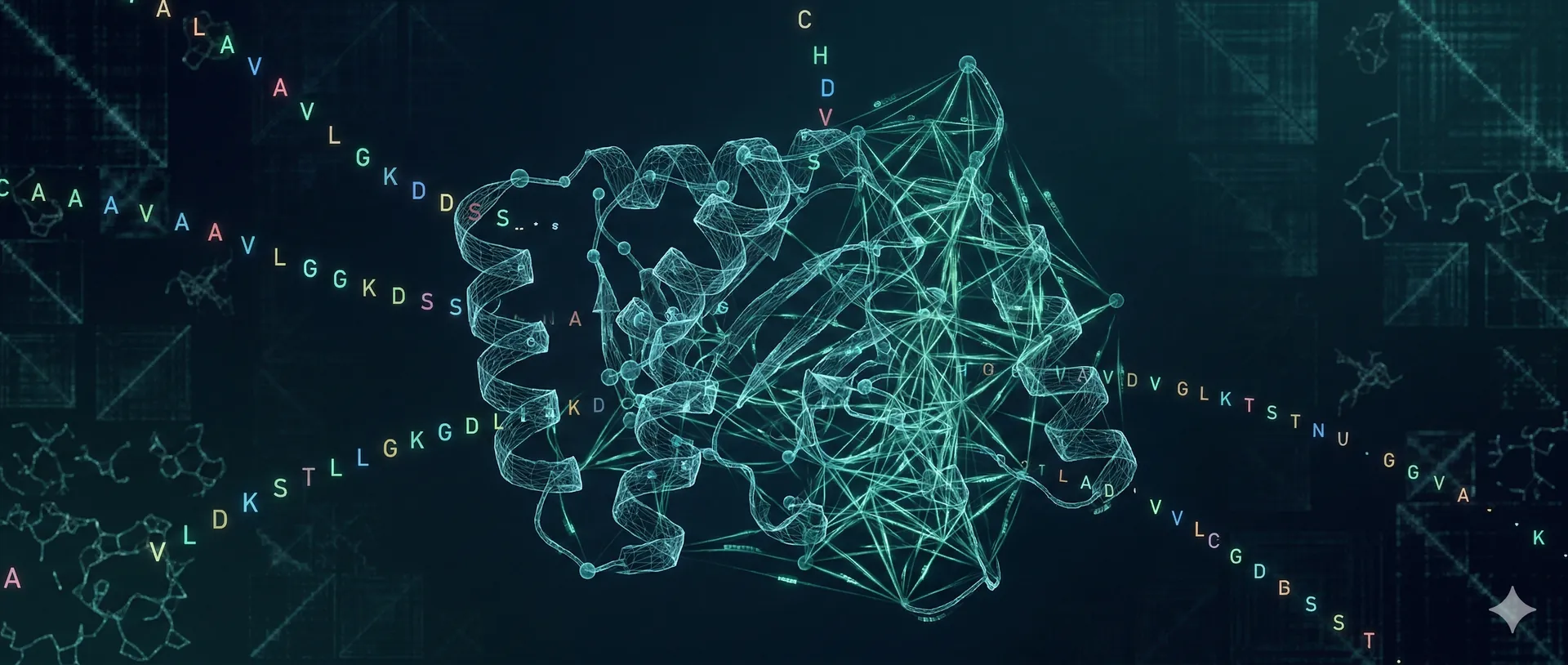 Inverse folding visualization with amino acid identities being assigned to protein backbone positions